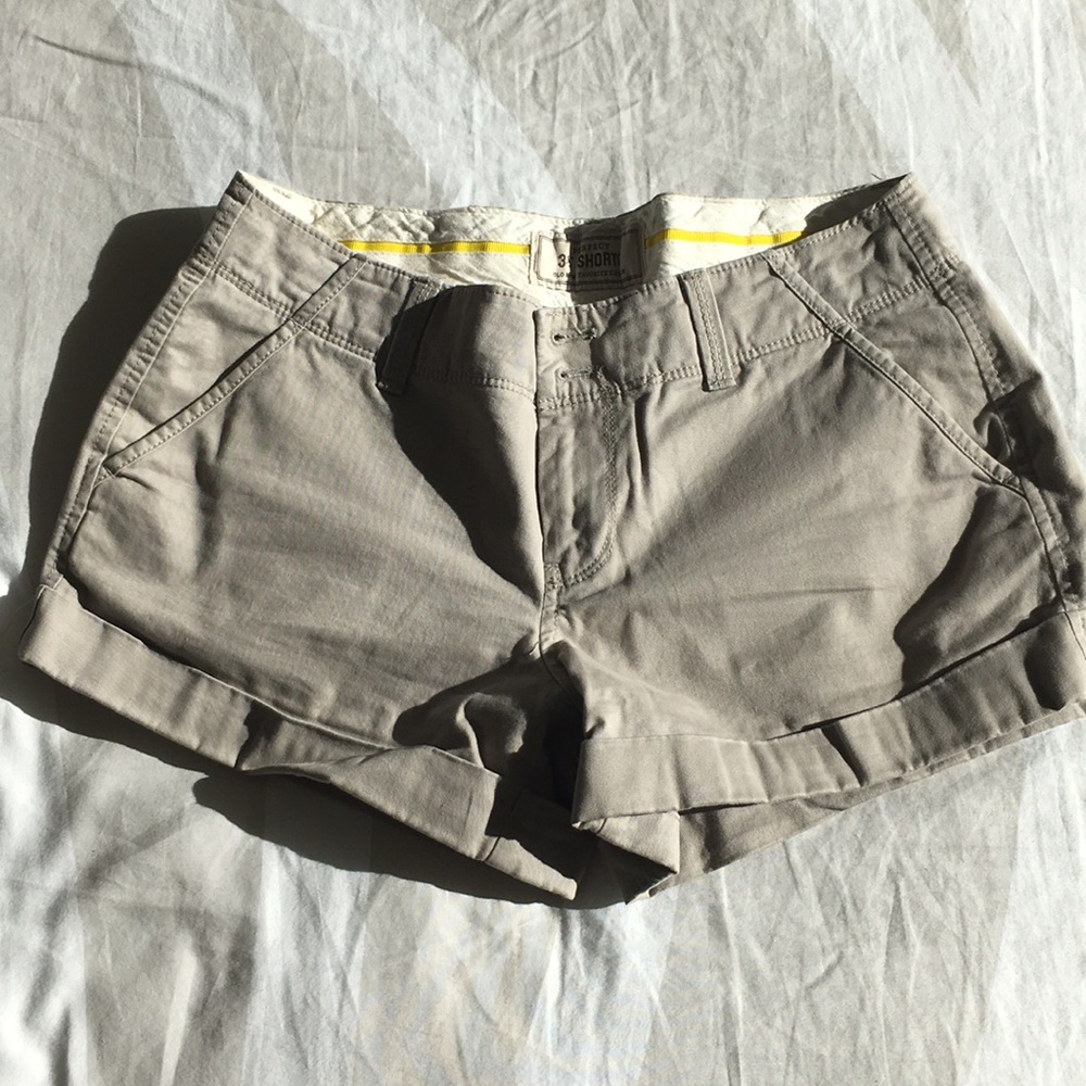 Old Navy Gray Khaki Shorts