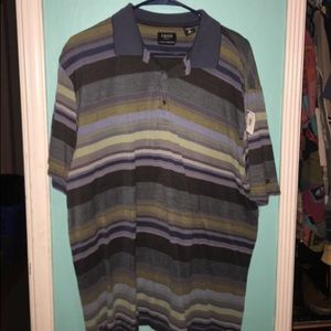 Striped polo shirt