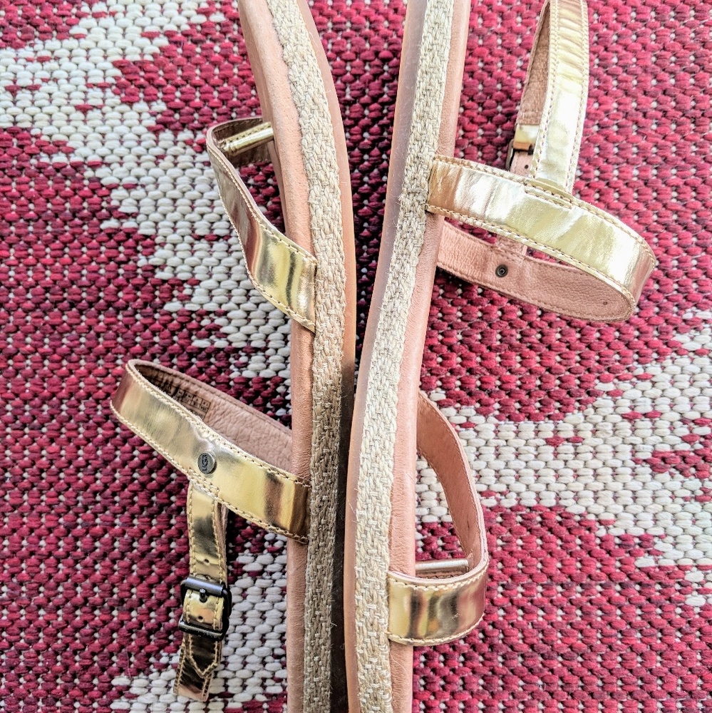 UGG BRYLEE - T-Bar Sandals - Gold Women Shoes,Uggs - Picture 5 of 8