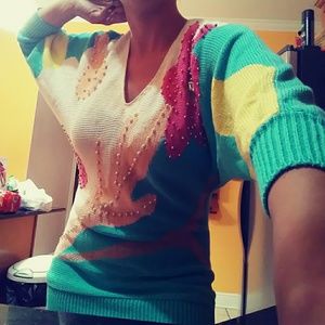 Vintage Linda Mishan Designs Sweater Shirt.