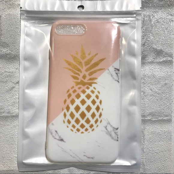 NEW iPhone 7 Plus/8P SOFT Pineapple Marble Case - Picture 4 of 6
