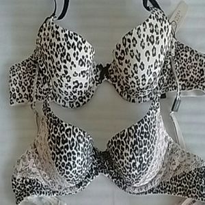 NWT, Two (2) Victoria's Secret leopard bra