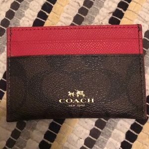 NWOT Authentic Coach card & Id holder