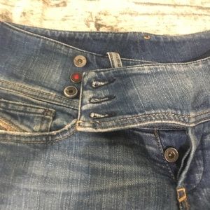 Women Diesel Jeans, flare, size 28, red button
