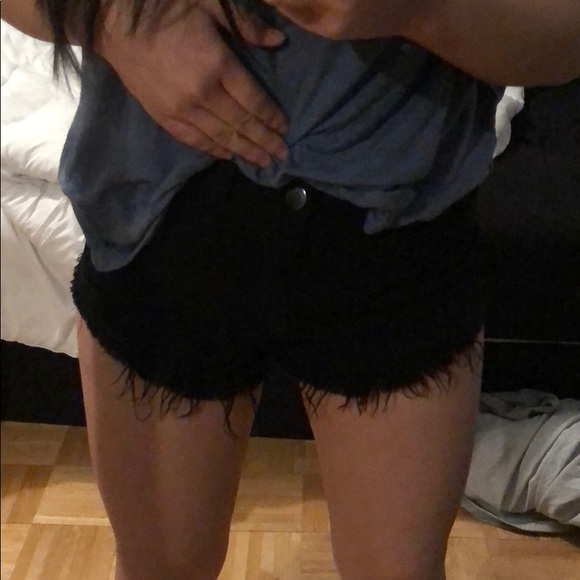 Black Fashion Nova jean shorts! - Picture 2 of 5