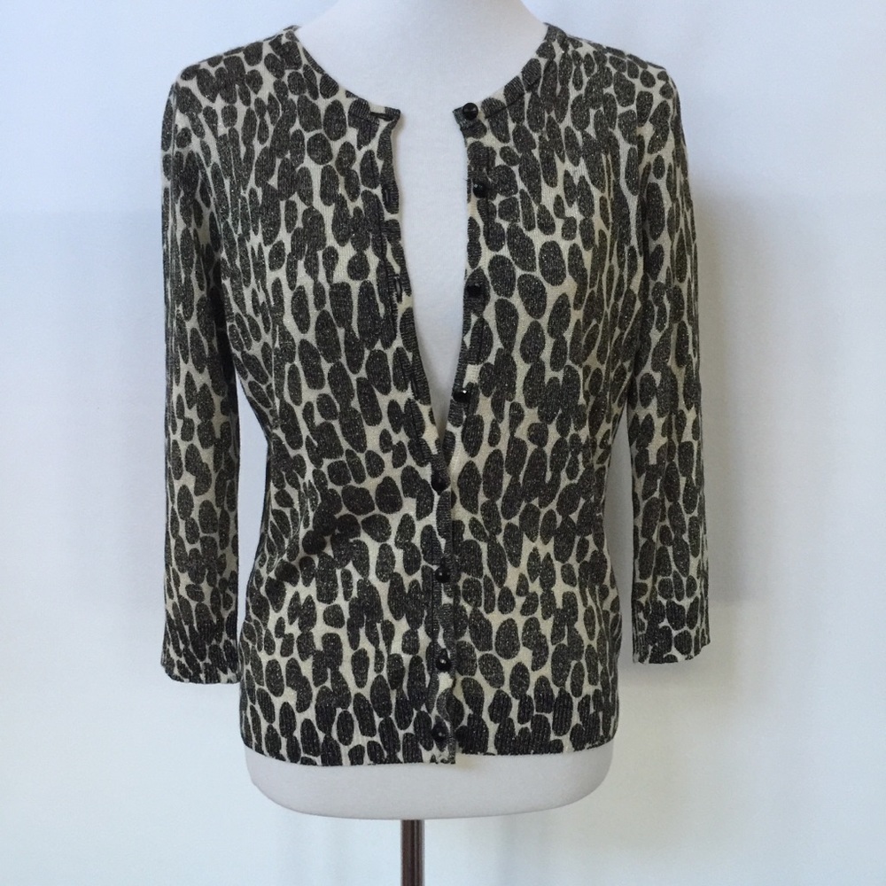 Joseph A animal print cardigan