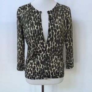Joseph A animal print cardigan