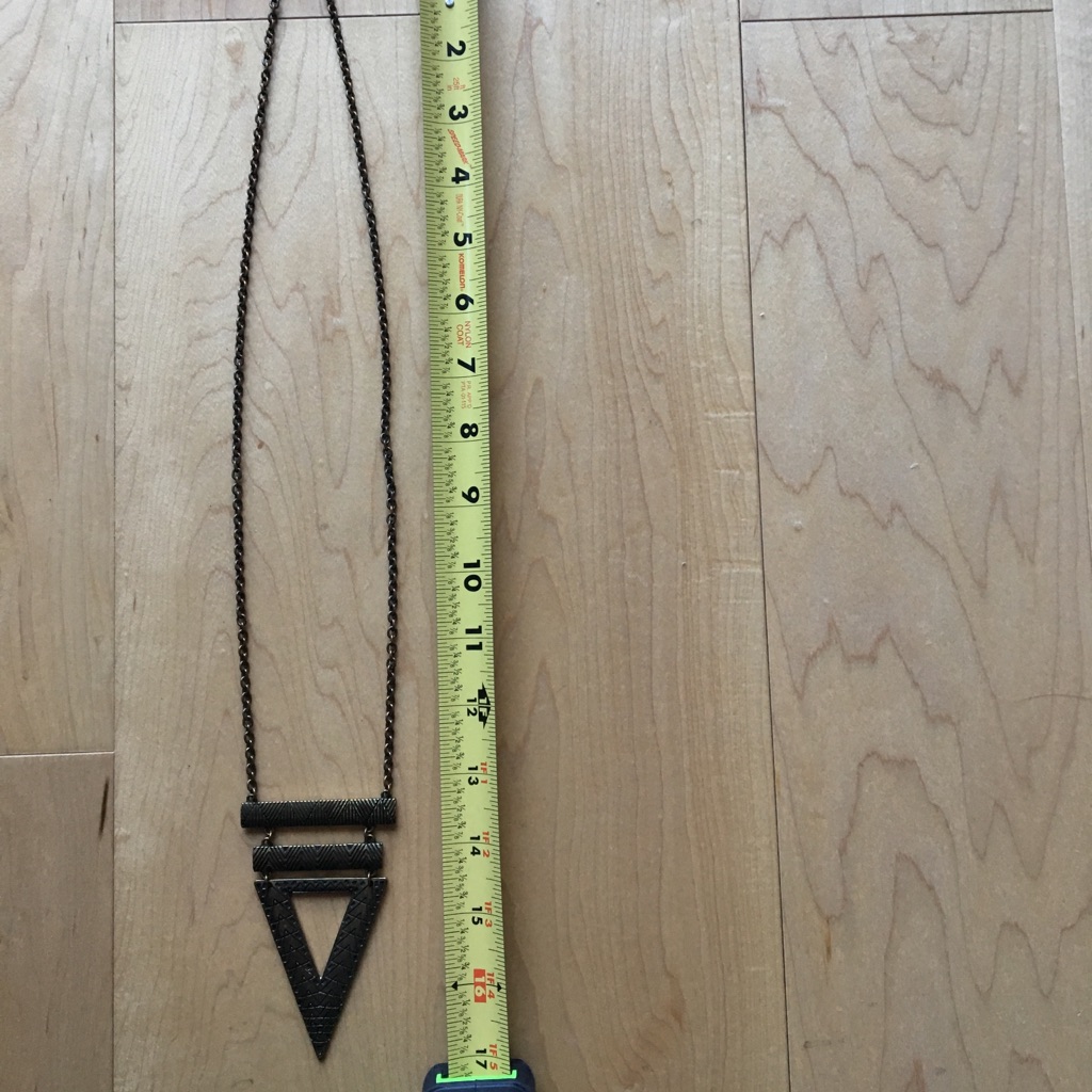 Triangle On Triangle Necklace.