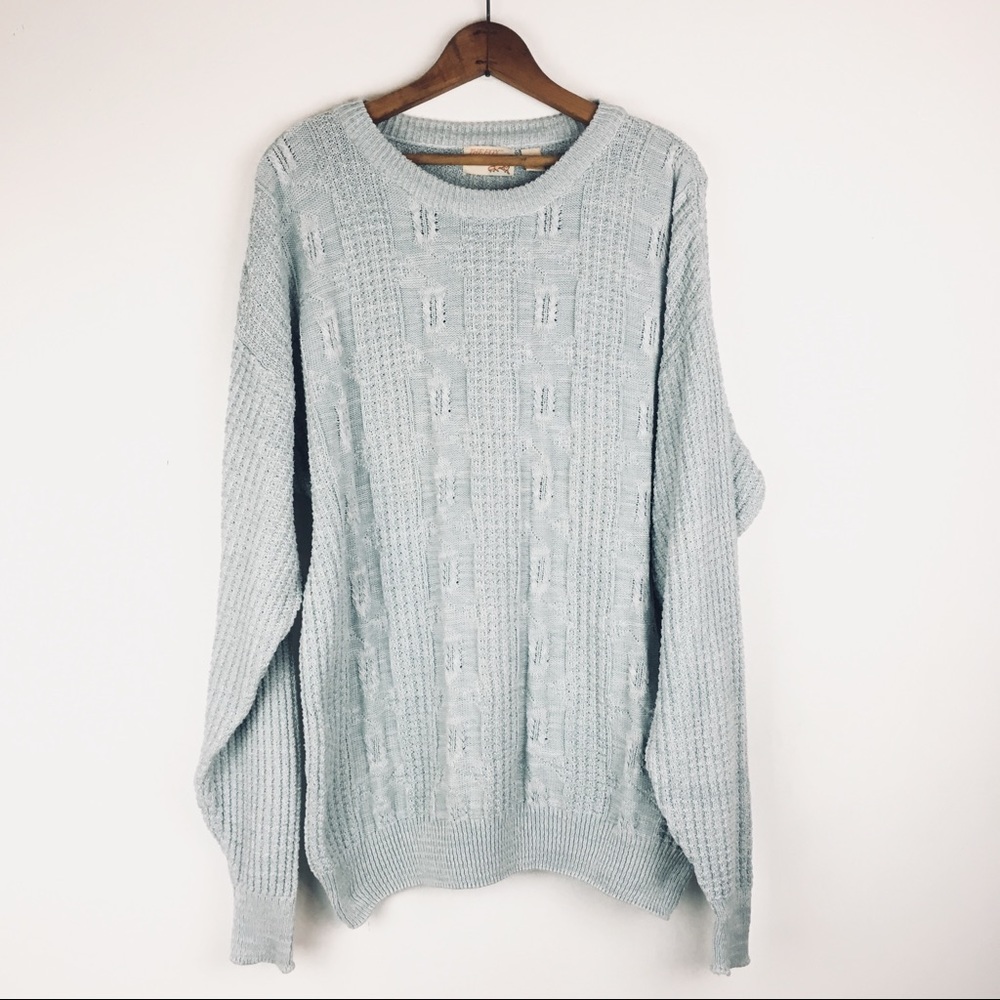 Seafoam blue oversized sweater - Picture 4 of 8