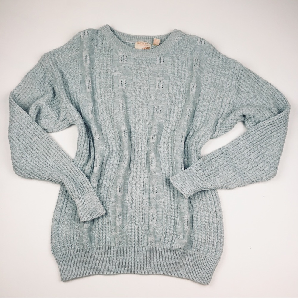 Seafoam blue oversized sweater - Picture 5 of 8