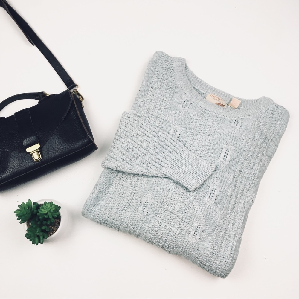Seafoam blue oversized sweater - Picture 3 of 8