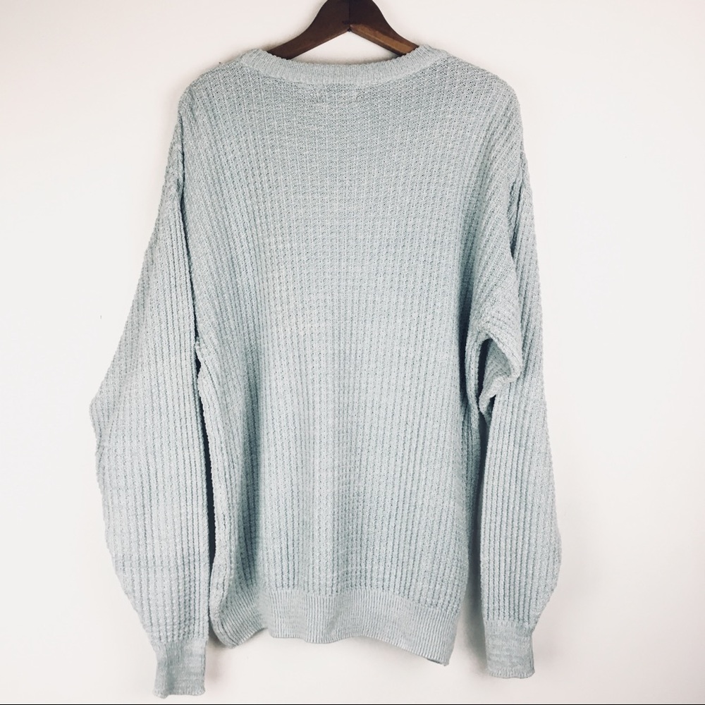 Seafoam blue oversized sweater - Picture 7 of 8