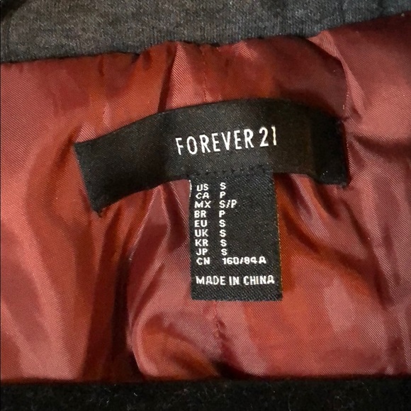 Rusty orange bomber jacket with grey hood - Picture 2 of 6