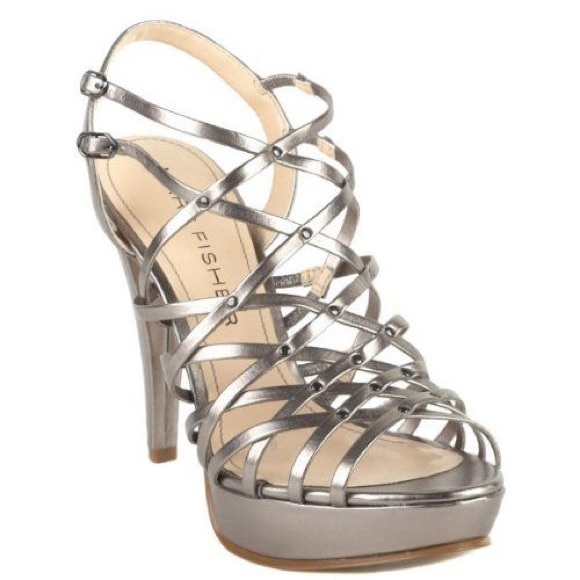 Marc Fisher Shoes - Pewter high heel platforms