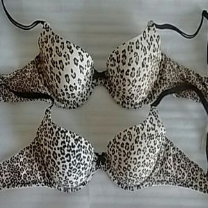 NWT, Two (2) Victoria's Secret leopard bra