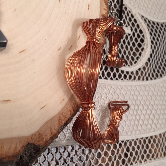 Handmade copper bracelet shiny weaves NWT small - Picture 7 of 8