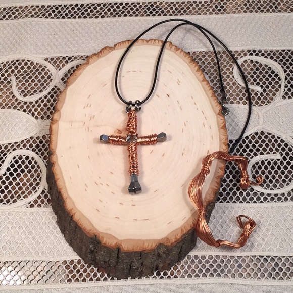 Handmade copper bracelet shiny weaves NWT small - Picture 8 of 8