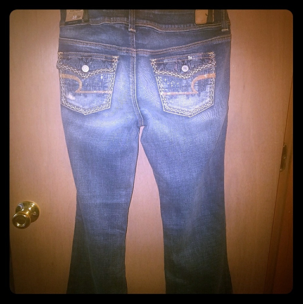 American Eagle embellished jeans