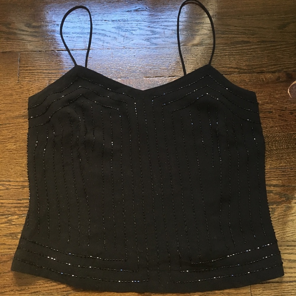 Ann Taylor Embellished Silk Top