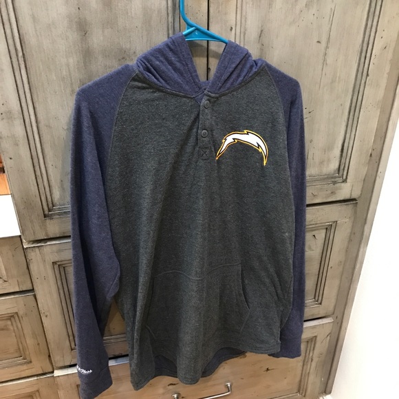Mitchell and Ness Los Angeles Chargers Hoodie - Picture 1 of 7