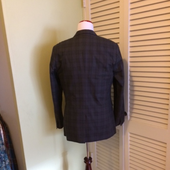 *SOLD!* Banana Republic Slim Plaid Blazer, 42L - Picture 3 of 5