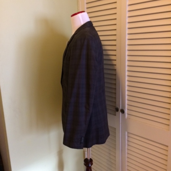 *SOLD!* Banana Republic Slim Plaid Blazer, 42L - Picture 5 of 5