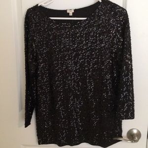Sequins long sleeve top