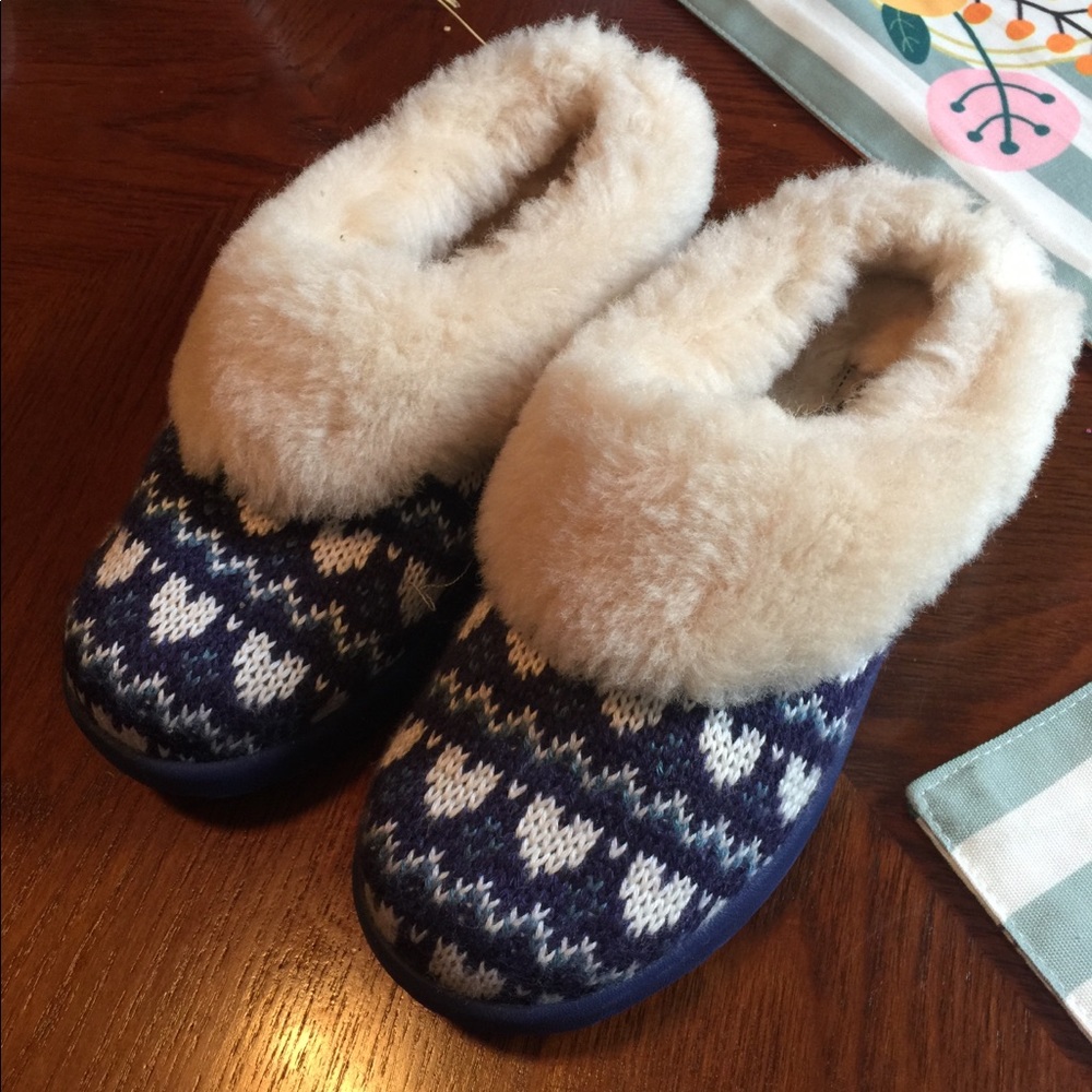 Ugg hard-sole slip on shoes