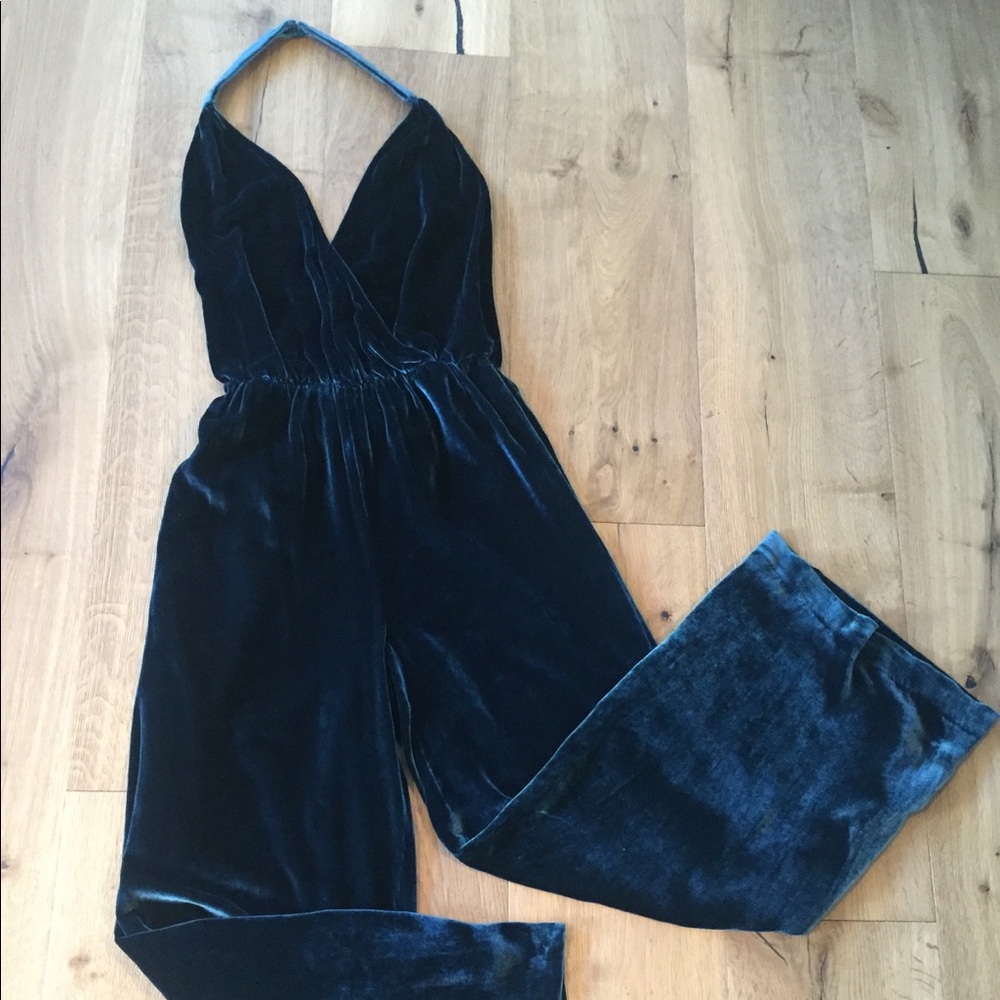 Free People Velvet Jumpsuit