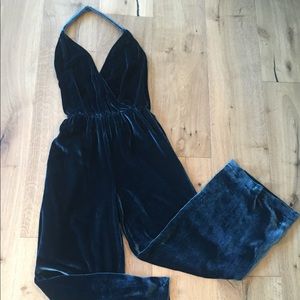 Free People Velvet Jumpsuit