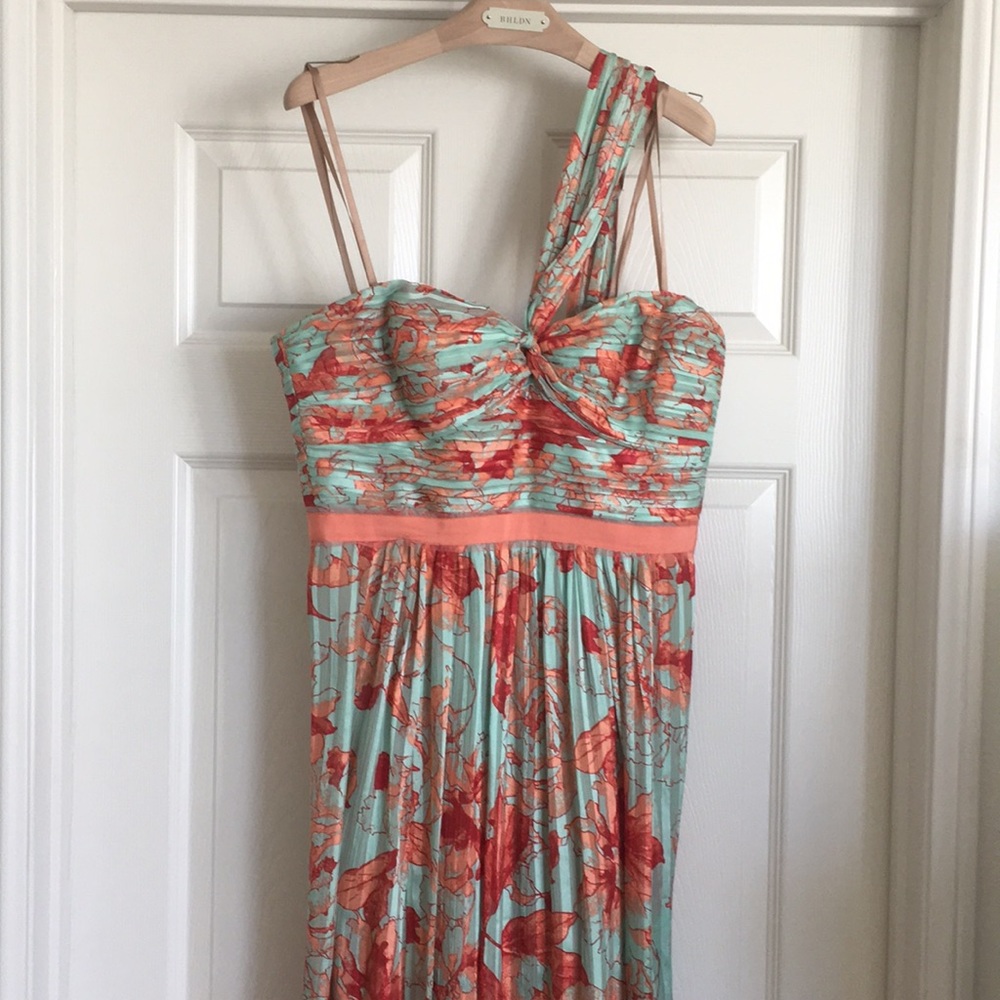 BCBG Romantic long Dress 100% Silk