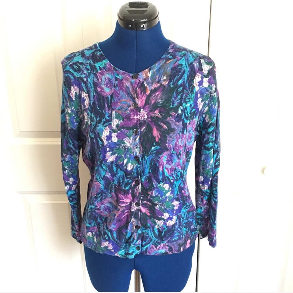Floral Print Cardigan