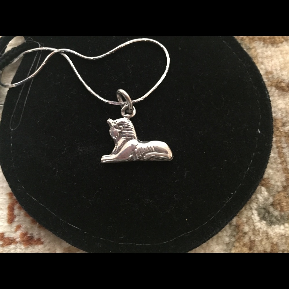 Vintage sterling silver pendant  necklace