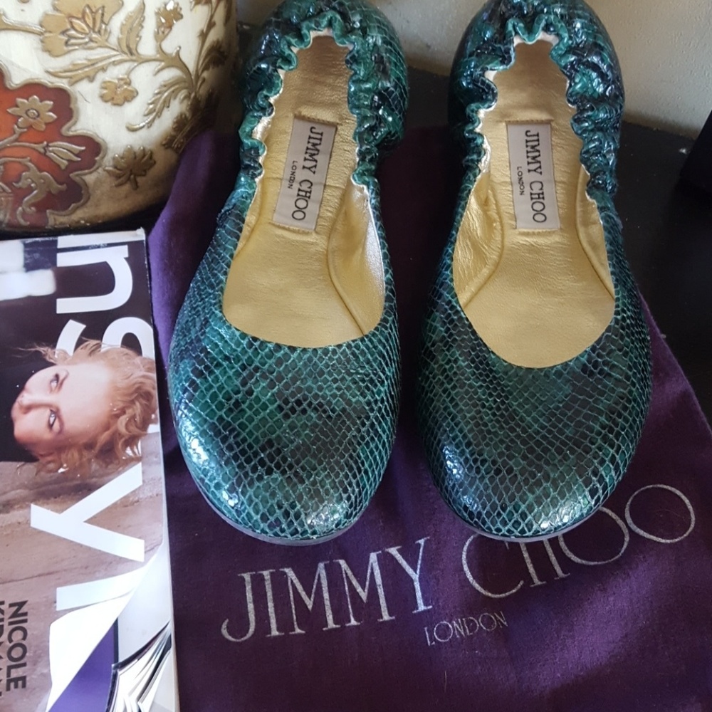NWOT Jimmy Choo Elaphe Flats