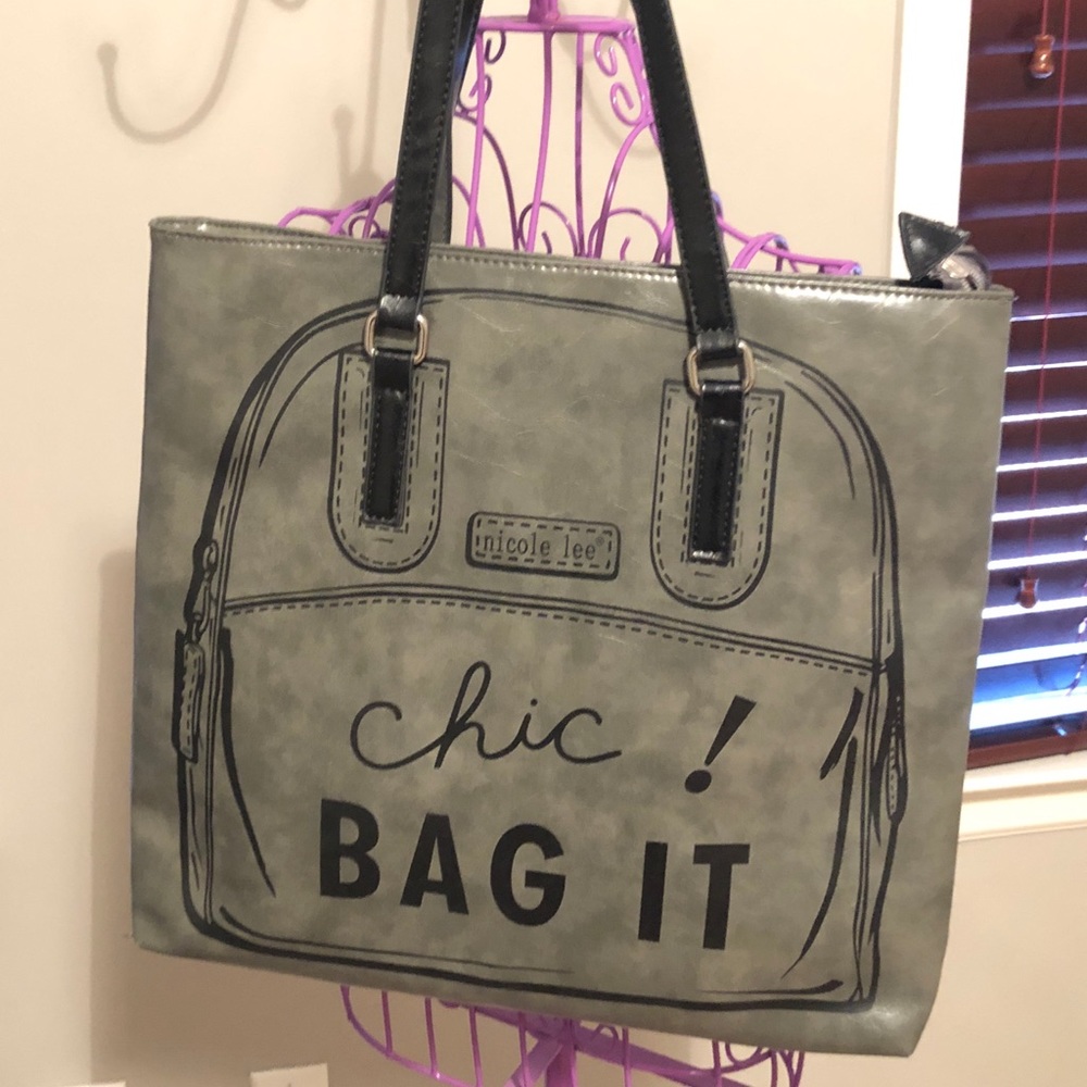 Nicole Lee Grey Chic Tote