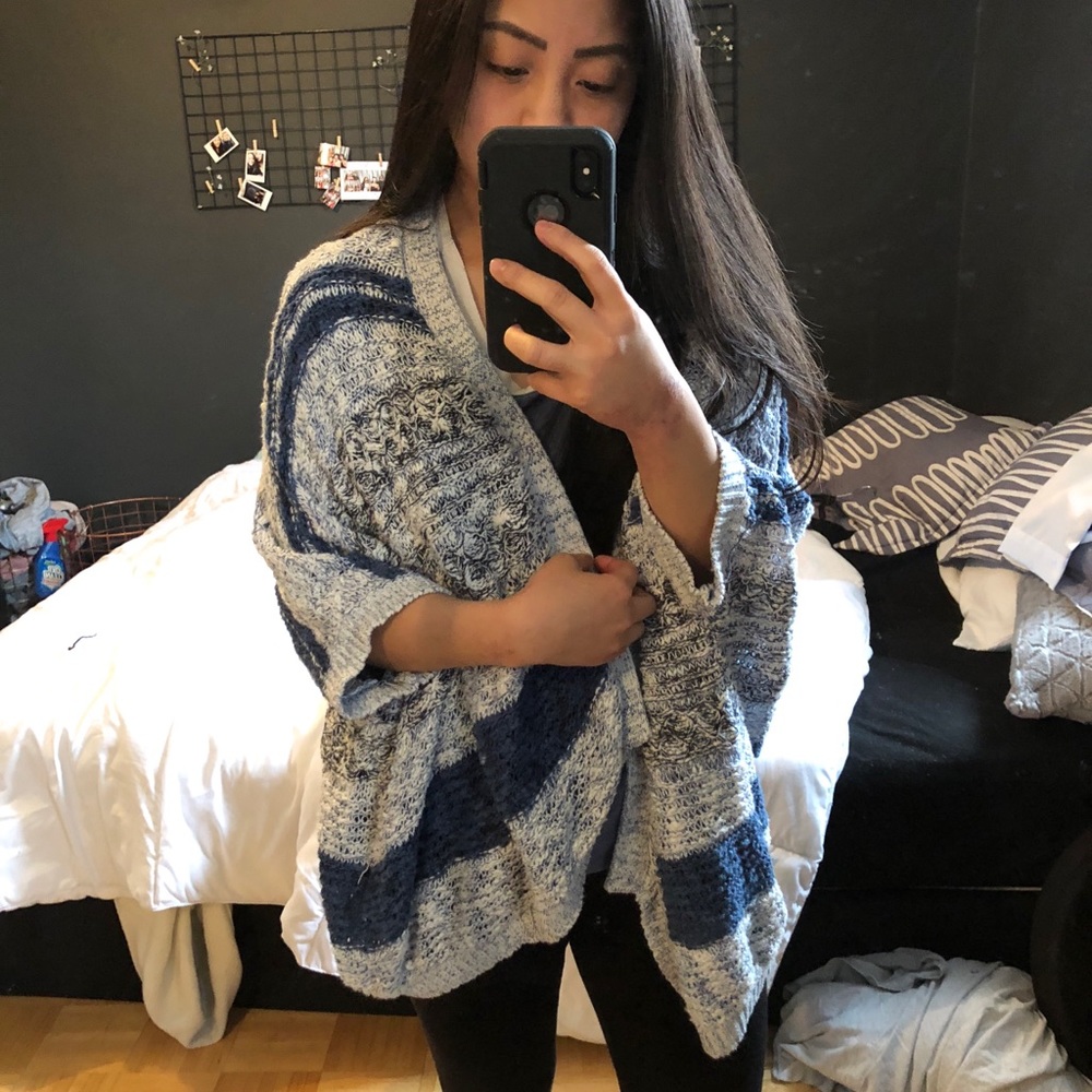 Cozy soft blue cardigan