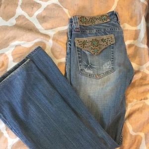 Suede pocket Miss Me Jeans