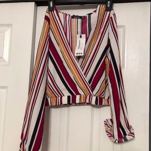 BRAND NEW Striped Cropped Top