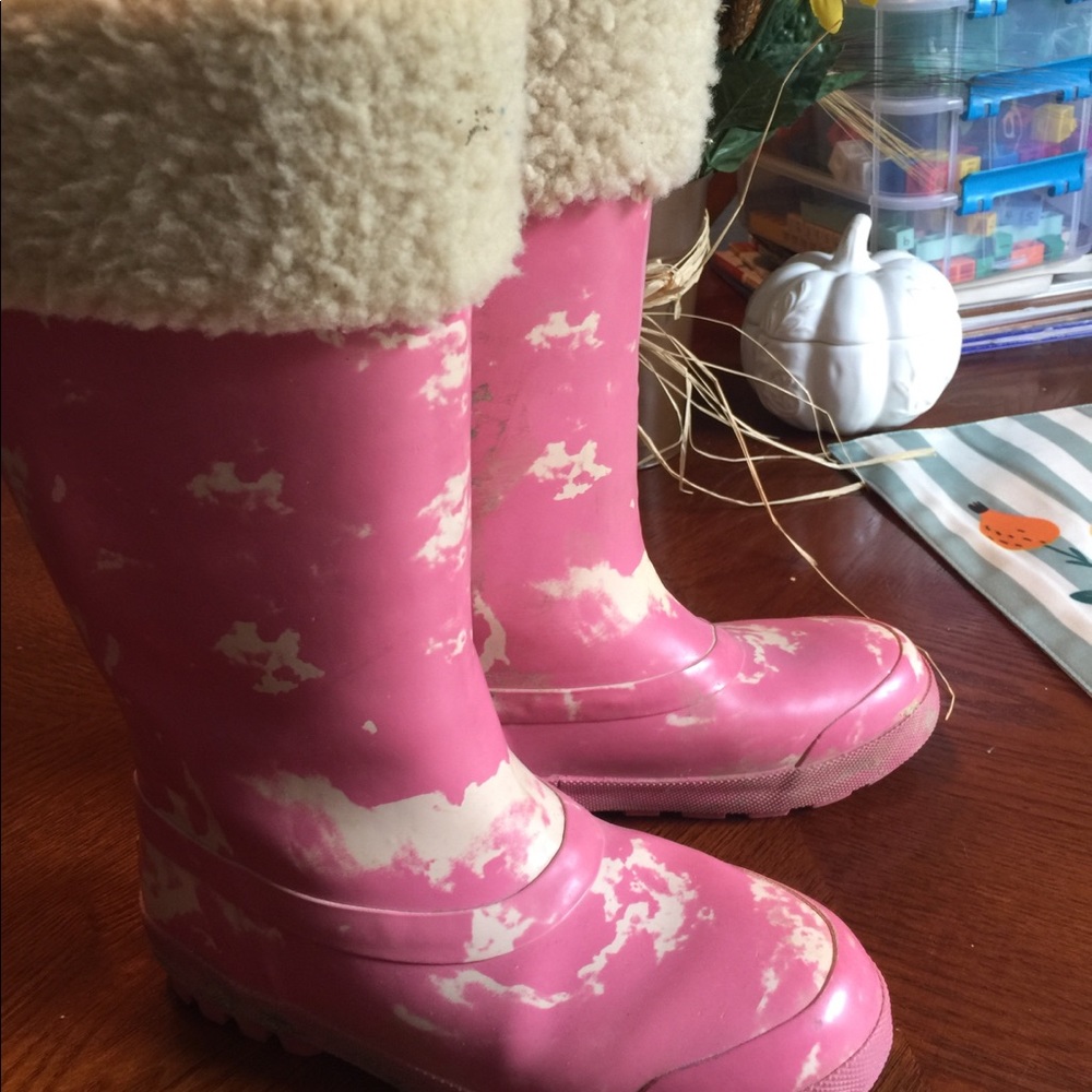 UGG 2 fur-lined rubber boots