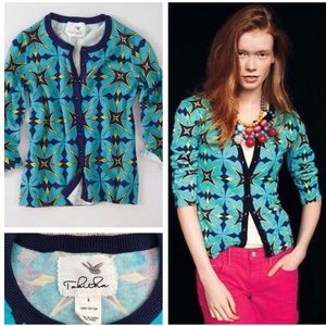 ANTHROPOLOGIE Aquascope Tabitha Cardigan