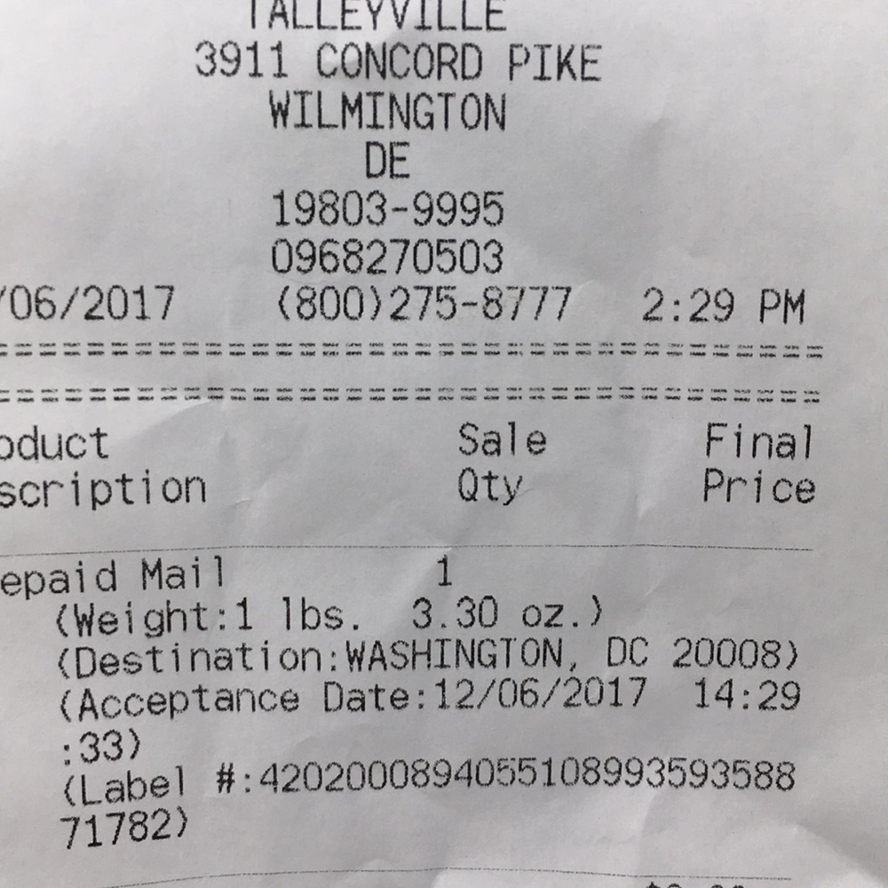 Proof of purchase