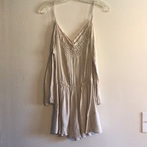 Urban Outfitters open-shoulder/ long sleeve romper