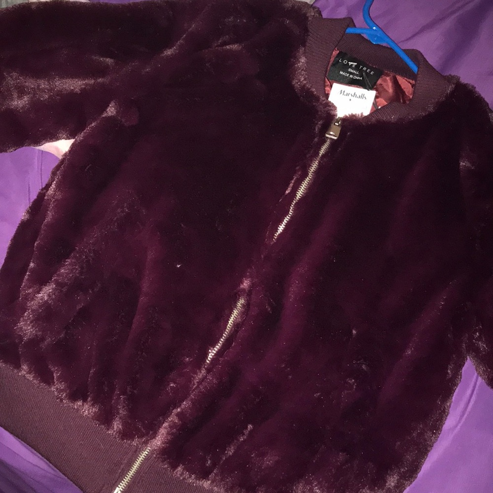Faux fur bomber