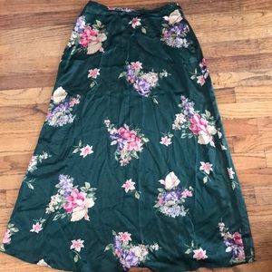 Silk High-Waisted Maxi Skirt