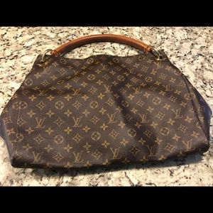 Artsy MM Louis Vuitton brown tote bag