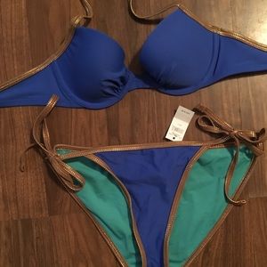 Blue And Gold Aerie Swimsuit