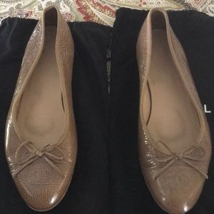 Chanel patent ballet flats