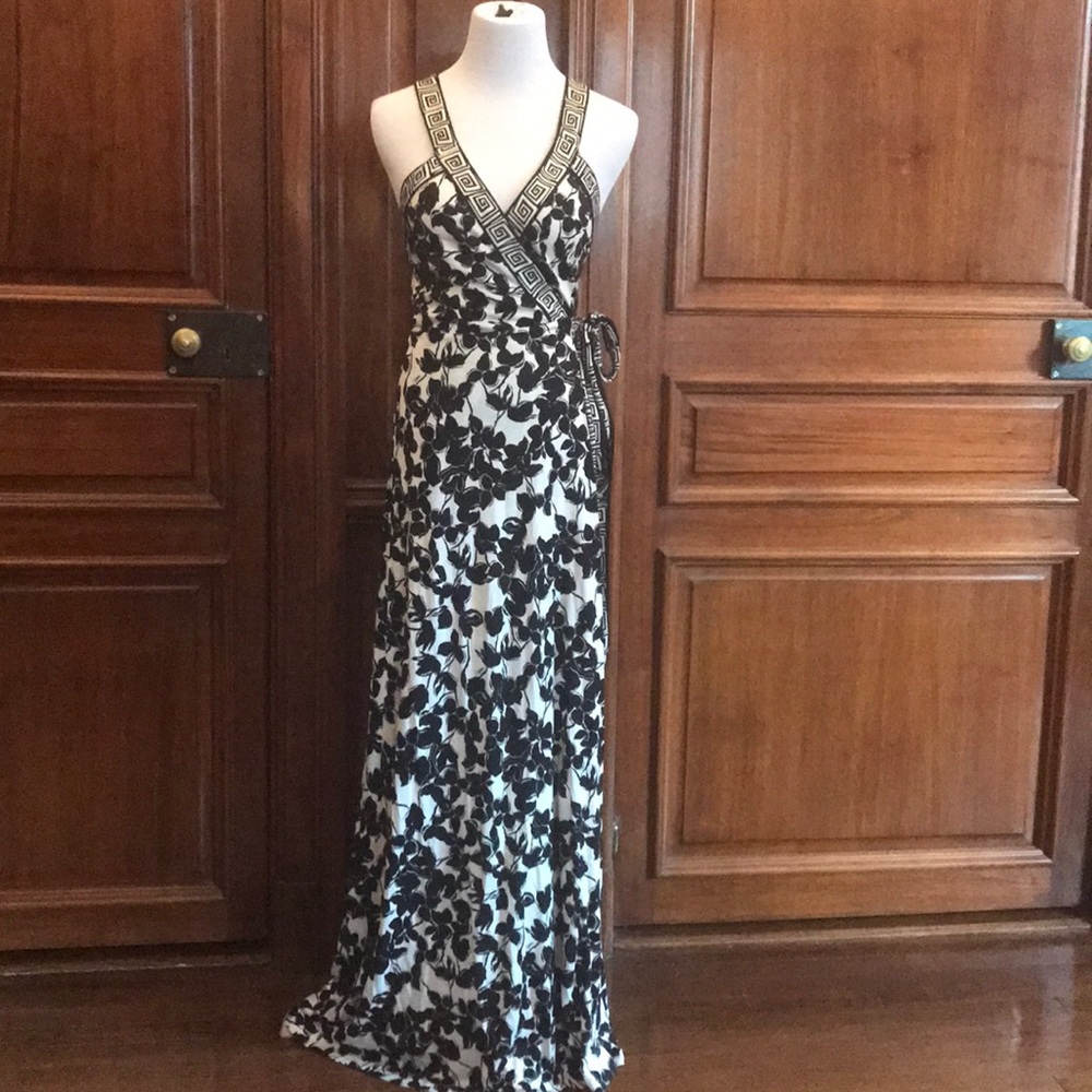 DVF maxi wrap dress