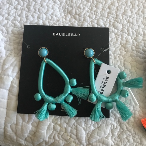 Two adorable Bauble Bar earrings brand new w/tags - Picture 2 of 5