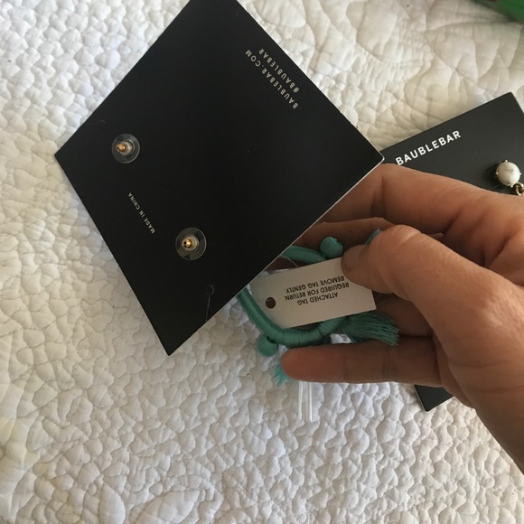 Two adorable Bauble Bar earrings brand new w/tags - Picture 5 of 5